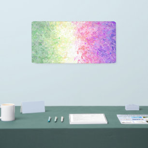 Trippy Groovy Boho Abstrakte Genderdoe Pride Flagg Banner