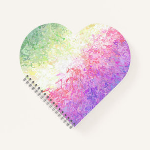Trippy Groovy Boho Abstrakte Genderdoe Pride Flagg Notizbuch