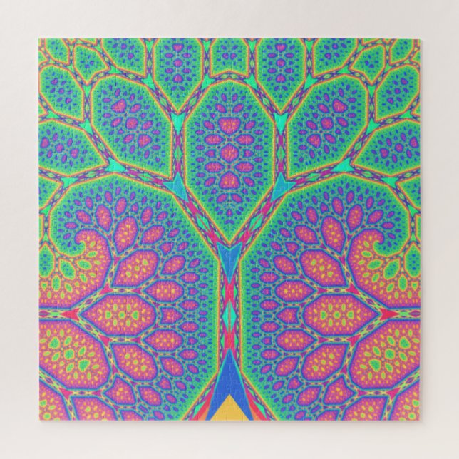 Trippy Groovy Mathematical Geometric Fraktal Tree (Vertikal)