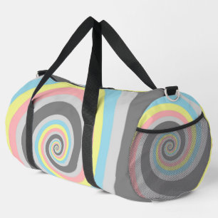 Trippy Groovy Spiral Abstraktes Demiflux-Stolz-Fla Duffle Bag