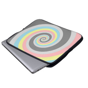 Trippy Groovy Spiral Abstraktes Demiflux-Stolz-Fla Laptopschutzhülle