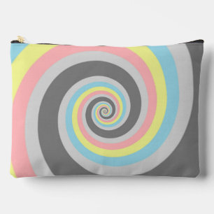 Trippy Groovy Spiral Abstraktes Demiflux-Stolz-Fla Zubehörtasche
