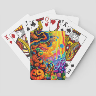 Trippy Halloween Spielkarten