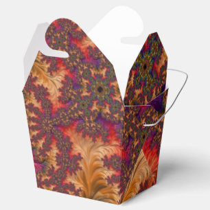 Trippy Helle Glänzende Verzweigte Abstrakte Frakta Geschenkschachtel
