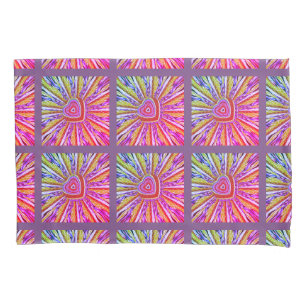 Trippy Herz-Kissen-Kasten Kissenbezug