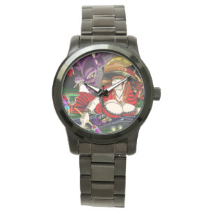 Trippy Hexe-Uhren Armbanduhr