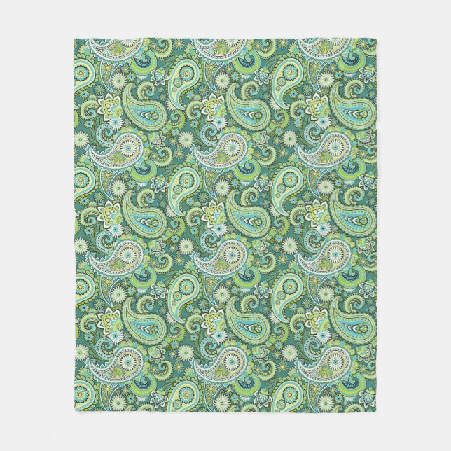 Trippy Hippy Paisley Fleece Blanket (Vorderseite)