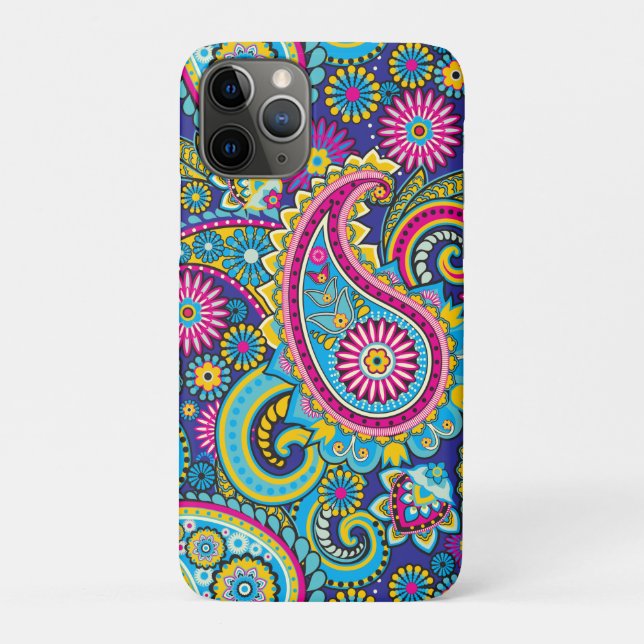Trippy Hippy Retro Paisley Case-Mate iPhone Hülle (Rückseite)