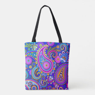 Trippy Hippy Retro Paisley Tasche