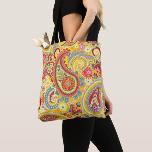 Trippy Hippy Retro Paisley Tasche
