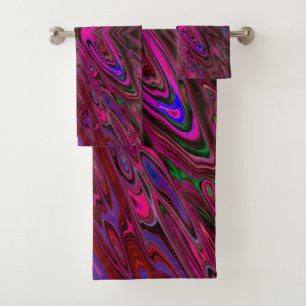 Trippy Hot Pink, Rouge et Bleu Papillon Abstrait