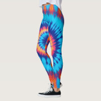 Trippy-Krawatte Retro Blue & Orange