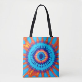 Trippy-Krawatte Retro Blue & Orange Tasche