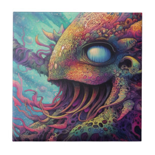 Trippy-Kreatur Fliese