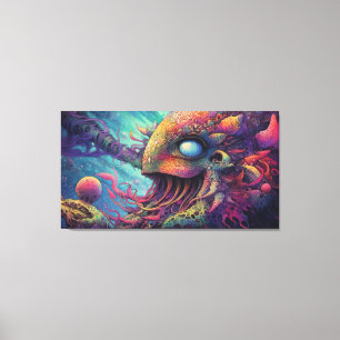 Trippy-Kreatur Leinwanddruck
