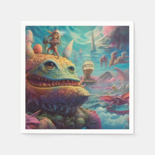 Trippy-Kreaturen Serviette