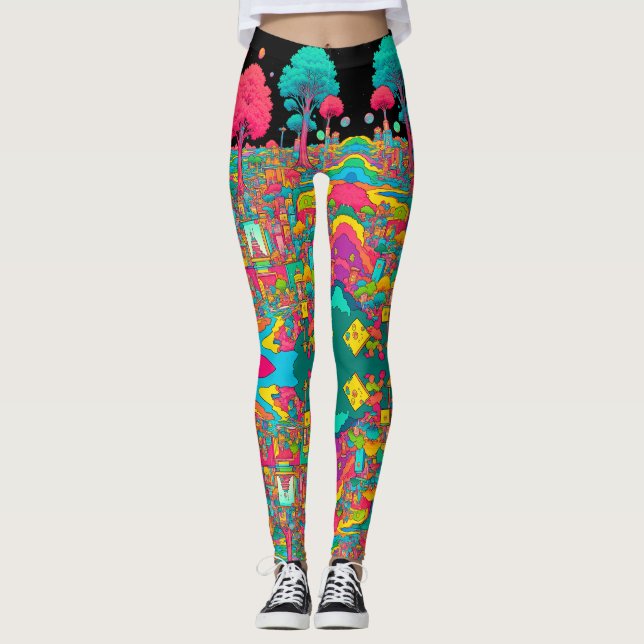 Trippy Leggings (Vorderseite)
