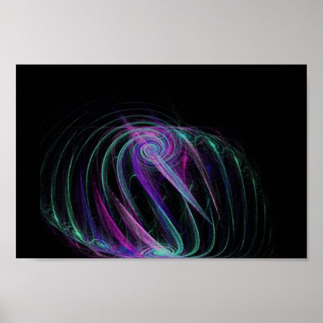 Trippy-Liebe-Fraktal Poster (Vorne)