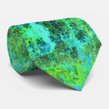 Trippy Lime Green and Blue Garden Landschaft