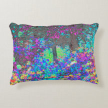 Trippy Lime Green und Lila Garden Sunrise