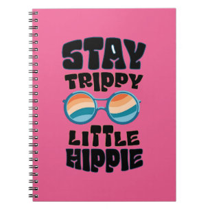 Trippy Little Hippie bleibe - Retro Psychedelic De Notizblock