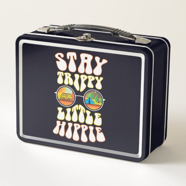 Trippy Little Hippie Metall Brotdose (Vorderseite)