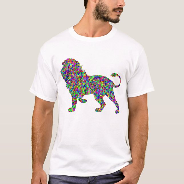 Trippy Löwe T-Shirt (Vorderseite)