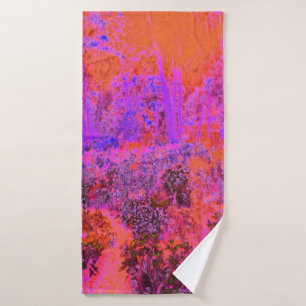 Trippy Magenta et Orange Jardin impressionniste