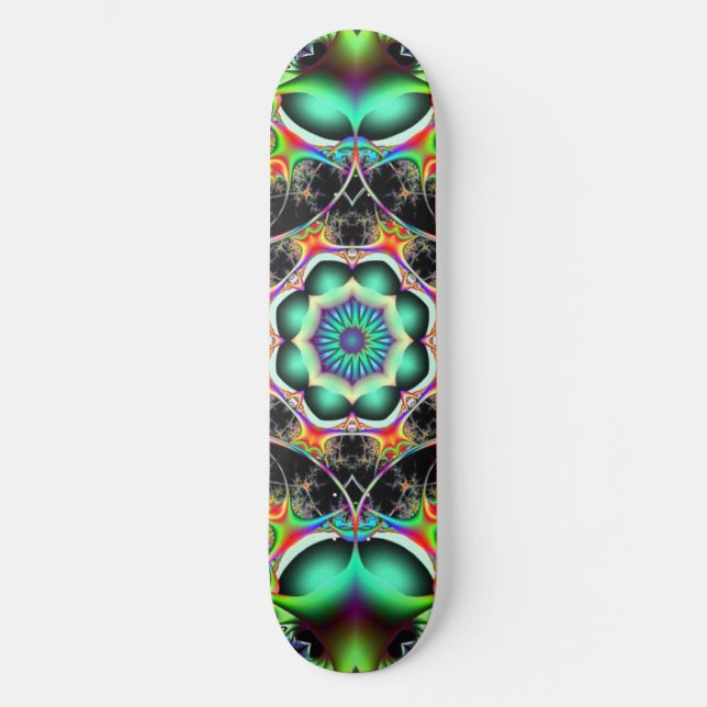 Trippy Mandala Skateboard (Vorderseite)