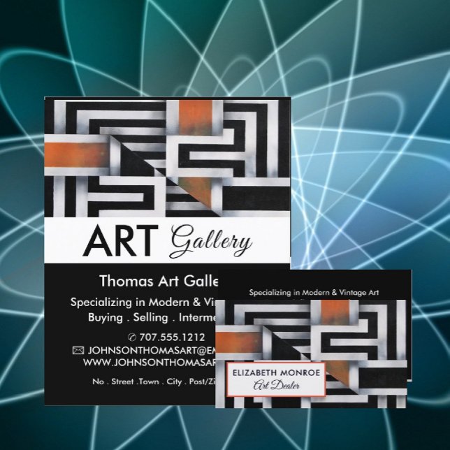 Trippy Maze Muster, Art Dealer, Galerie Flyer (Von Creator hochgeladen)