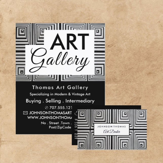 Trippy Maze Squares, Art Dealer, Galerie Flyer (Von Creator hochgeladen)