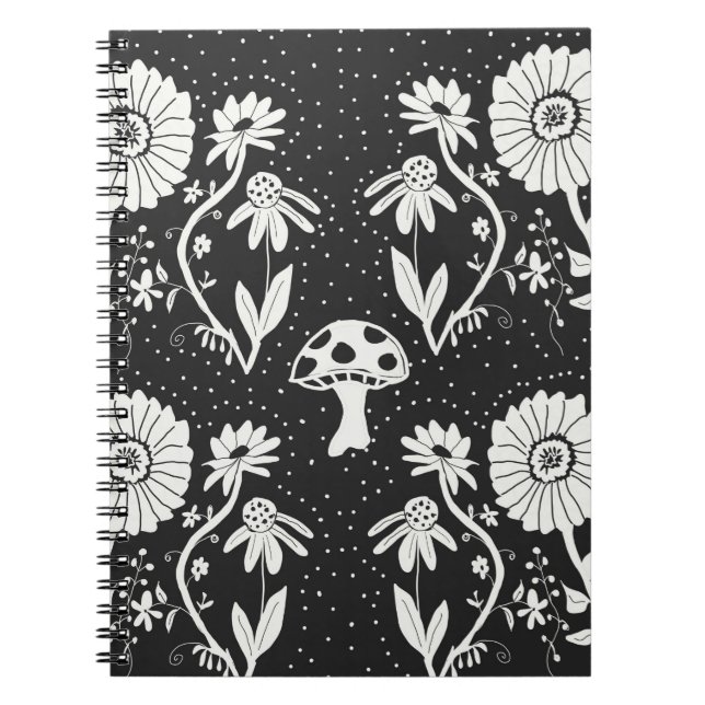 Trippy-Mushroom-Notebook Notizblock (Vorderseite)