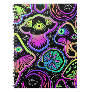 Trippy Mushrooms Notizblock