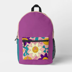 Trippy Nahtlos Bedruckter Rucksack
