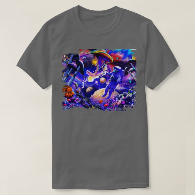 Trippy Ocean Astronaut T-Shirt (Design vorne)