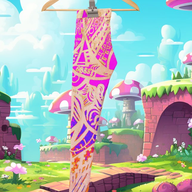 Trippy Pink Boho Leggings (Von Creator hochgeladen)