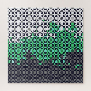 Trippy Pixelated Abstract Neutrois-Stolzflagge