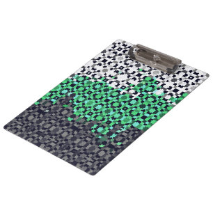 Trippy Pixelated Abstract Neutrois-Stolzflagge Klemmbrett