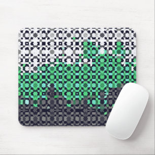 Trippy Pixelated Abstrakte Neutrois-Flagge Mousepad