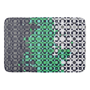 Trippy Pixelated Abstrakte Neutrois-Stolzflagge Badematte
