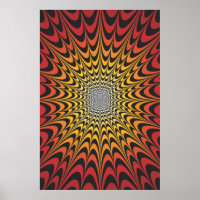 Trippy Poster: Psychedelische Radialkunst