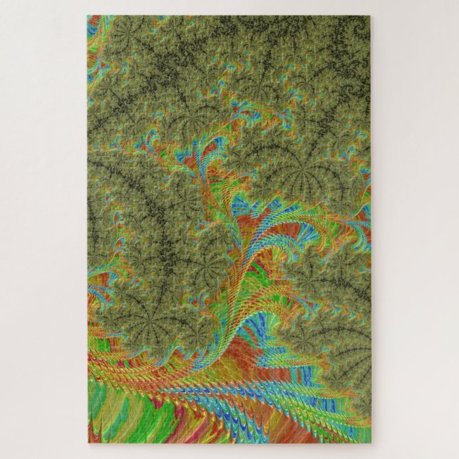 Trippy Psychedelic Spiral Fraktal Art (Vertikal)