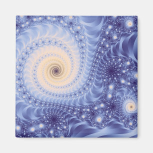 Trippy Psychedelic Starstorm Fine-Fraktal Magnet