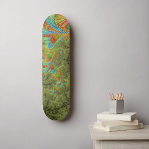 Trippy psychedelische Spirale Fraktal-Kunst Skateboard