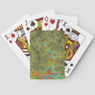 Trippy psychedelische Spirale Fraktal-Kunst Spielkarten