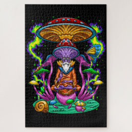 Trippy Pyschedelic Mushroom Wizard