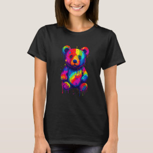 Trippy Raver EDM Techno Rave psychedelischer Teddy T-Shirt