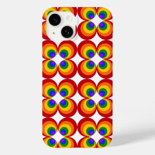 Trippy Regenbogenblumen Case-Mate iPhone 14 Hülle