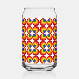 Trippy Regenbogenblumen Dosenglas
