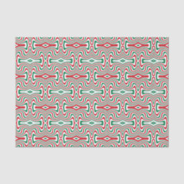 Trippy Retro Groovy Squiggy Weihnachtsmuster Seidenpapier